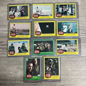 VINTAGE Star Wars Trading Card Lot (11) 1977 Topps –‎ Original Movie Scenes